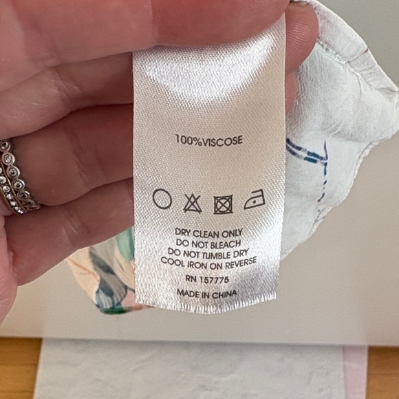 Caballero Women's Tropical Print Ruffle Blouse - Multicolor - Picture 3 of 4